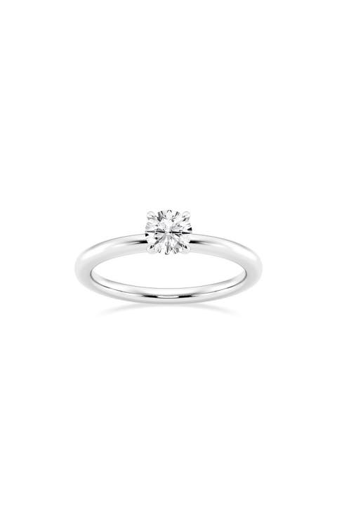 Round Cut Lab Created Diamond Engagement Ring - 0.50 ctw