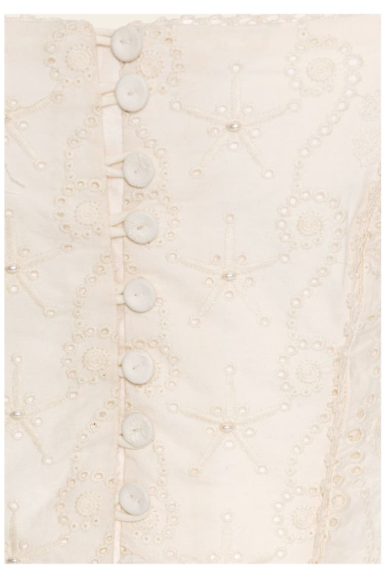 Cornalina Playa Cropped Top, Alternate, color, Ivory