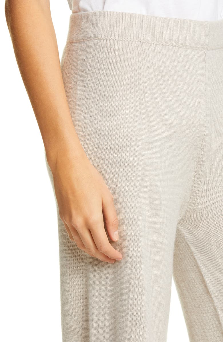 Max Mara Leisure Sofocle Virgin Wool Knit Pants, Alternate, color, 