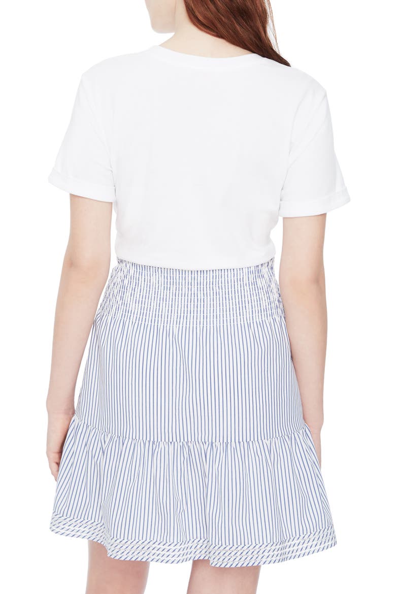 Fleur Popover Dress, Alternate, color, AZURE STRIPE