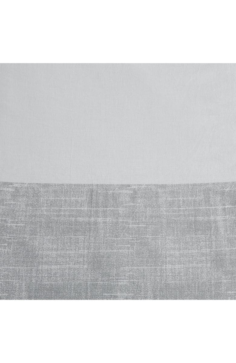 POPPY AND FRITZ Connery Stripe Cotton Weave Twin Duvet Cover & Shams Set, Alternate, color, Grey