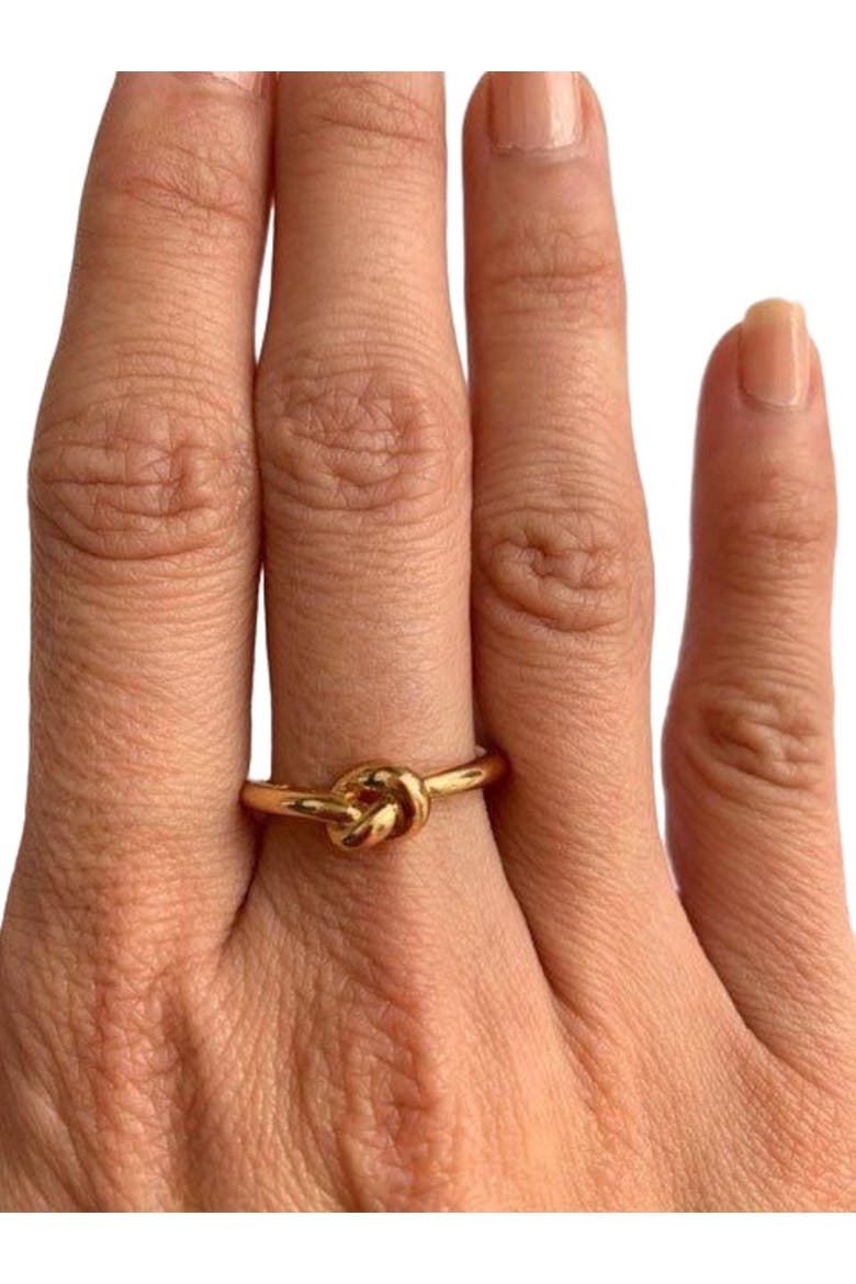Love Knot Ring Commitment Ring, Alternate, color, Gold