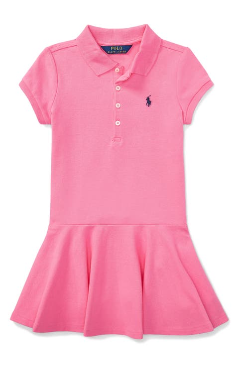 Kids' Stretch Cotton Polo Dress (Toddler & Little Kid)