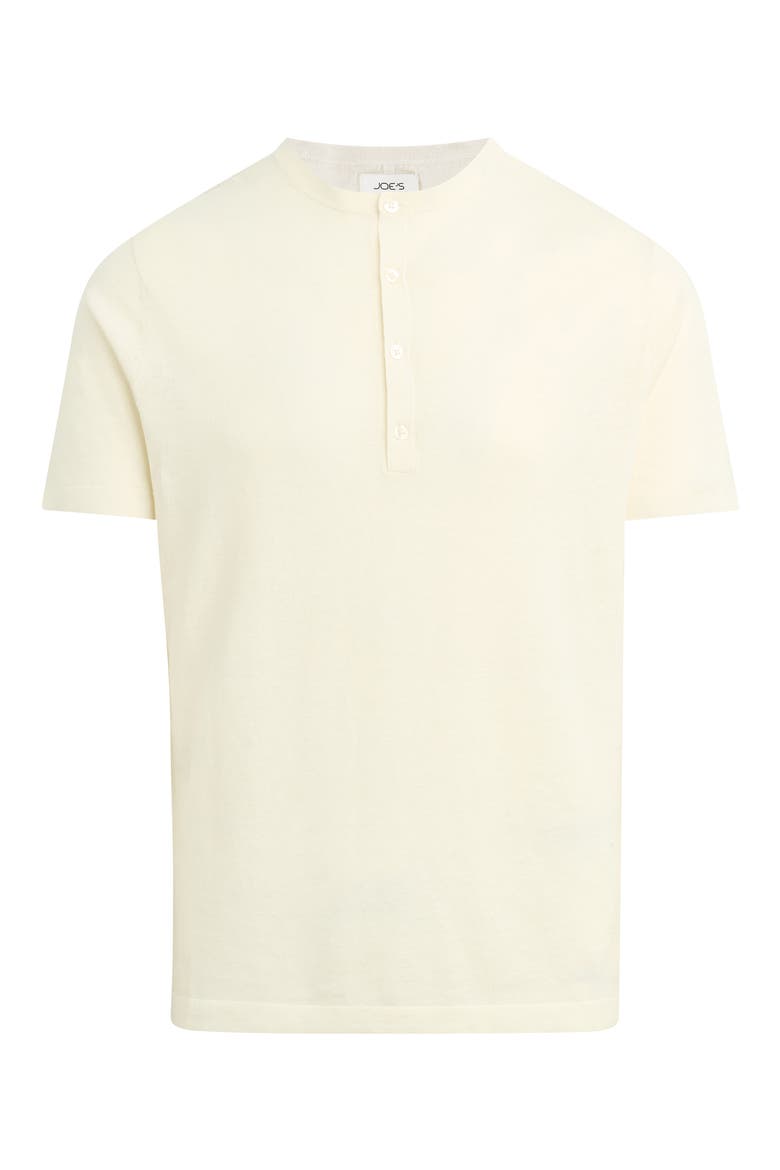 Short Sleeve Cotton Blend Henley, Alternate, color, EGRET
