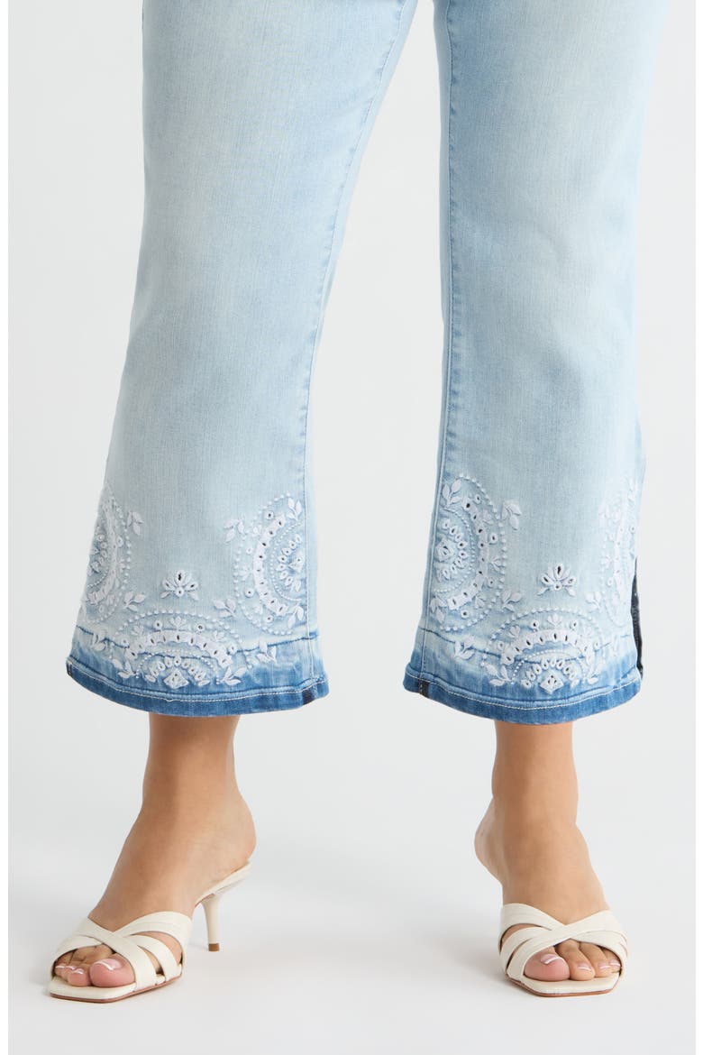 Bennett High Waist Ankle Barely Bootcut Jeans, Alternate, color, POWDER BLUE ARTISANAL