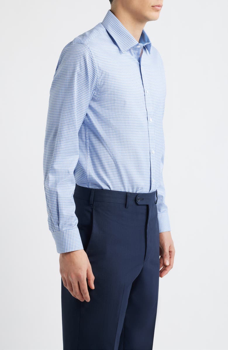 DANIEL HECHTER Trim Fit Check Cotton Dress Shirt, Alternate, color, 