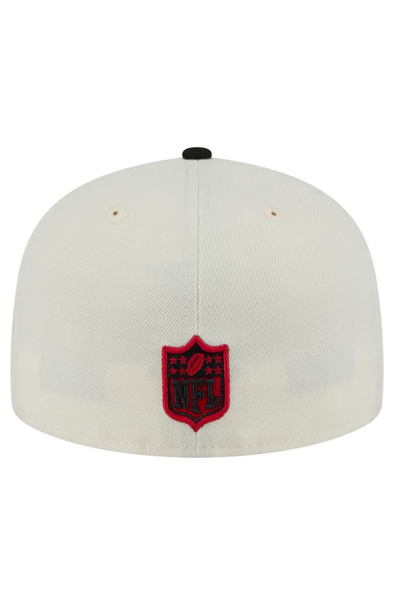 New Era Men's New Era  White/Black Atlanta Falcons Main 59FIFTY Fitted Hat, Alternate, color, 