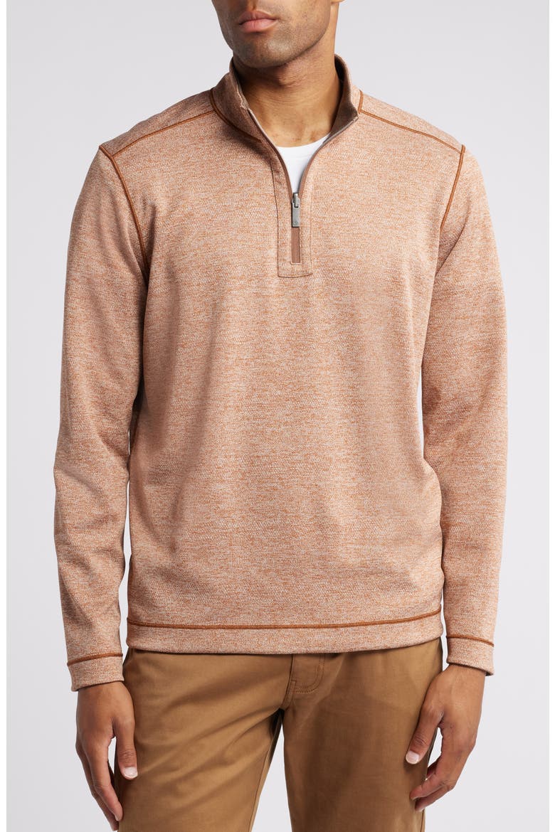 XC4® Reversible Performance Quarter Zip Pullover, Alternate, color, BROWN