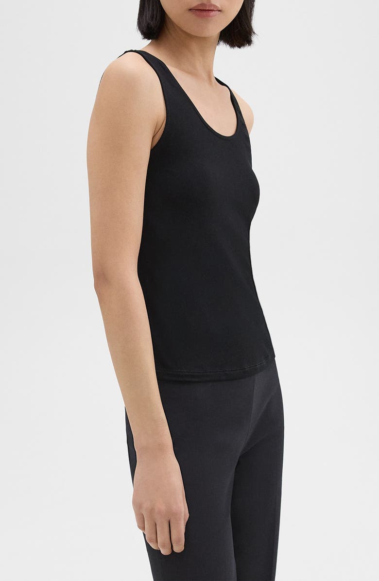 Theory Rib Scoop Neck Tank, Alternate, color, 