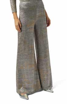 Foiled Wide Leg Pants