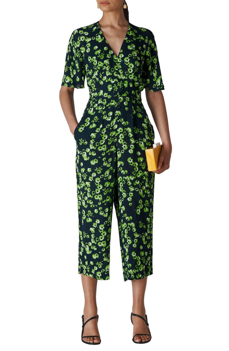 Whistles Digital Daisy Jumpsuit, Main, color, 