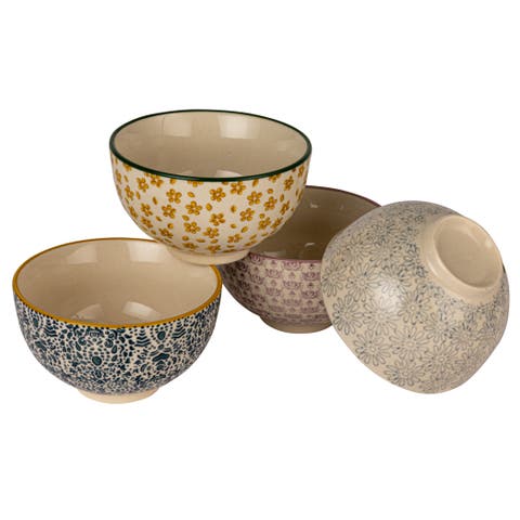 Floral Mosaic Bowl Set