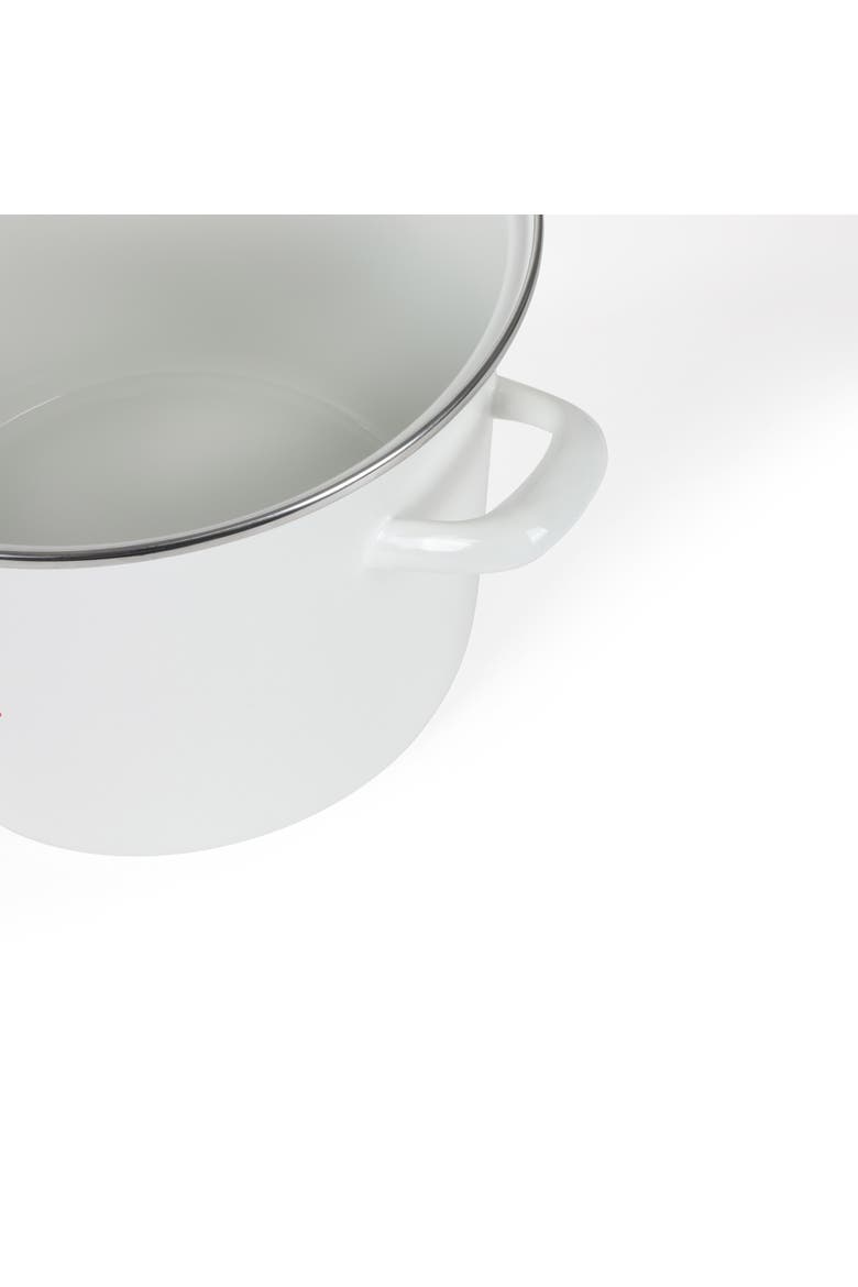 16-Quart Enameled Steel Lobster Pot Stock Pot, Alternate, color, Linen