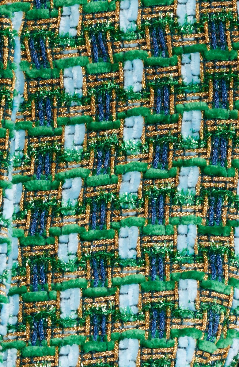 Elie Tahari The Eleni Double Breasted Tweed Blazer, Alternate, color,