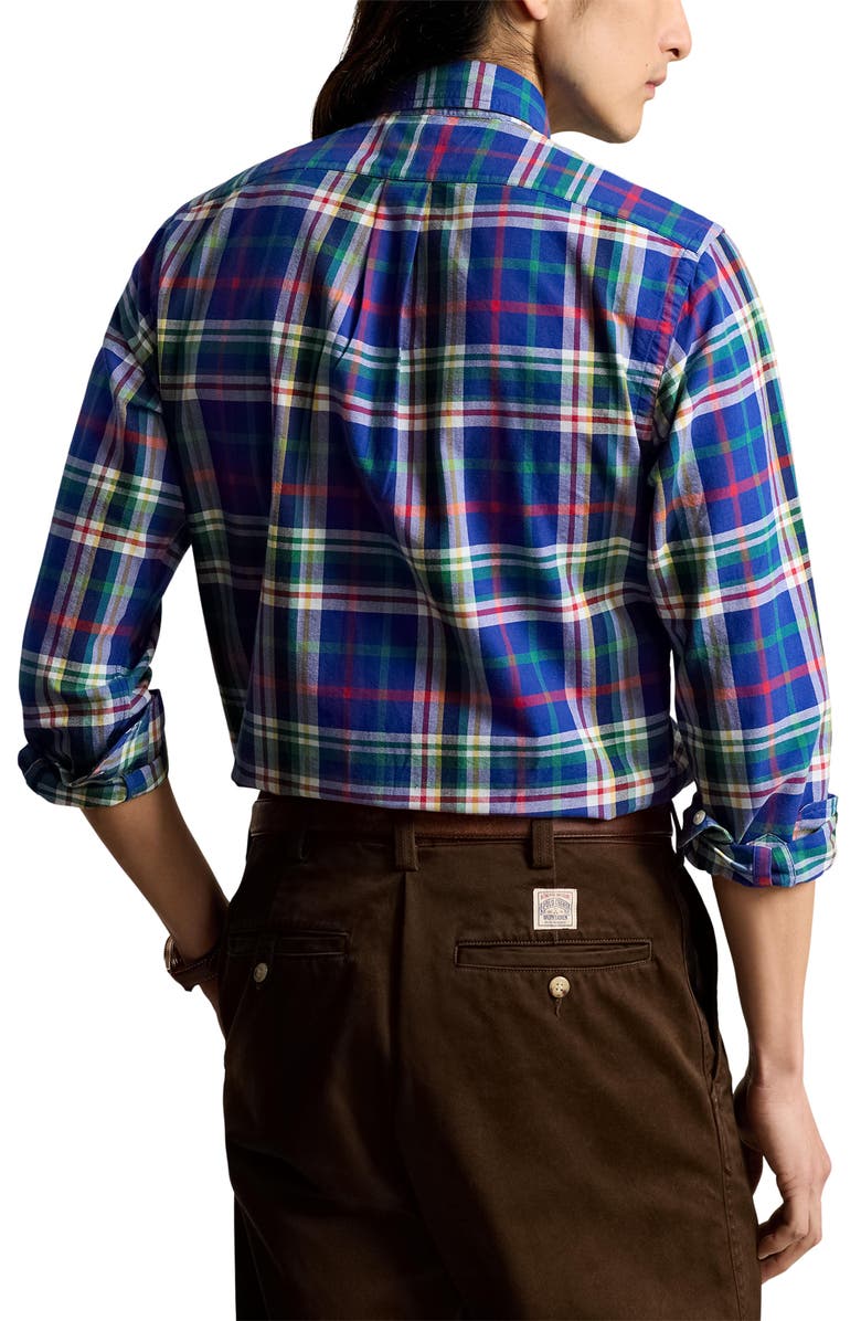 Polo Ralph Lauren Classic Plaid Button-Down Oxford Shirt, Alternate, color, 