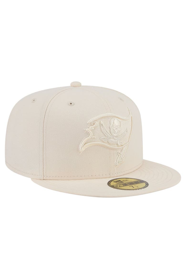 Men's New Era Cream Tampa Bay Buccaneers Color Pack 59FIFTY Fitted Hat, Alternate, color, Cream