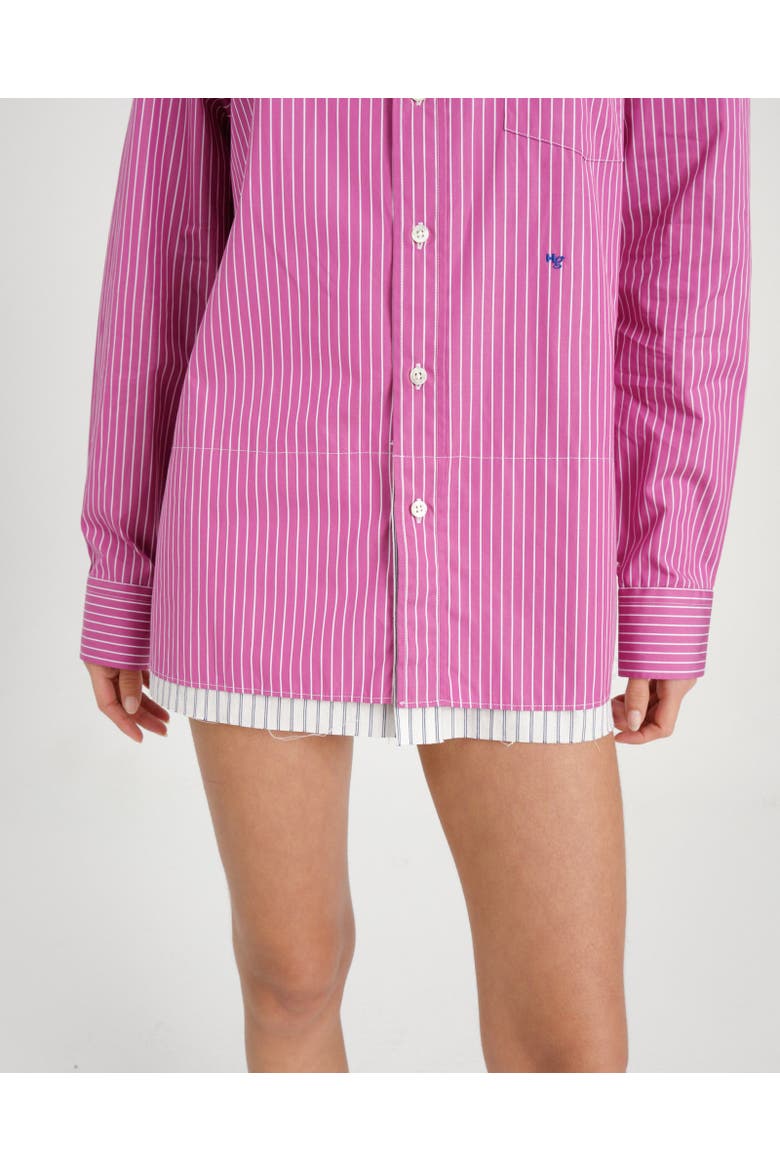 Mini Shirtdress, Alternate, color, RASPBERRY STRIPE