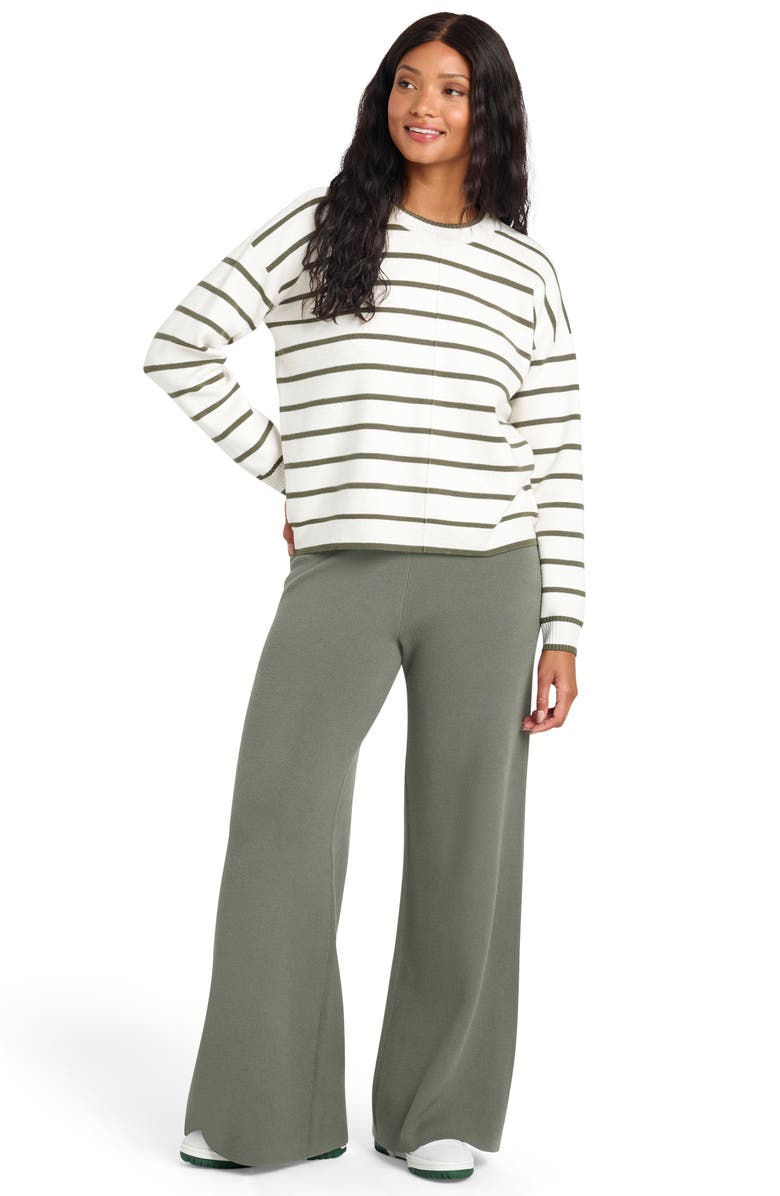 Splendid x Cella Jane Stripe Front Seam Sweater, Alternate, color, 