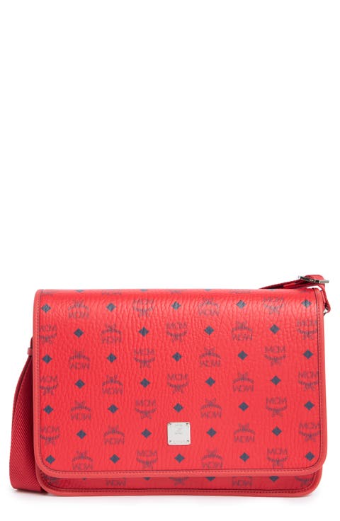 Aren Logo Print Messenger Crossbody Bag