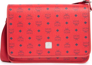 MCM Aren Logo Print Messenger Crossbody Bag Nordstromrack