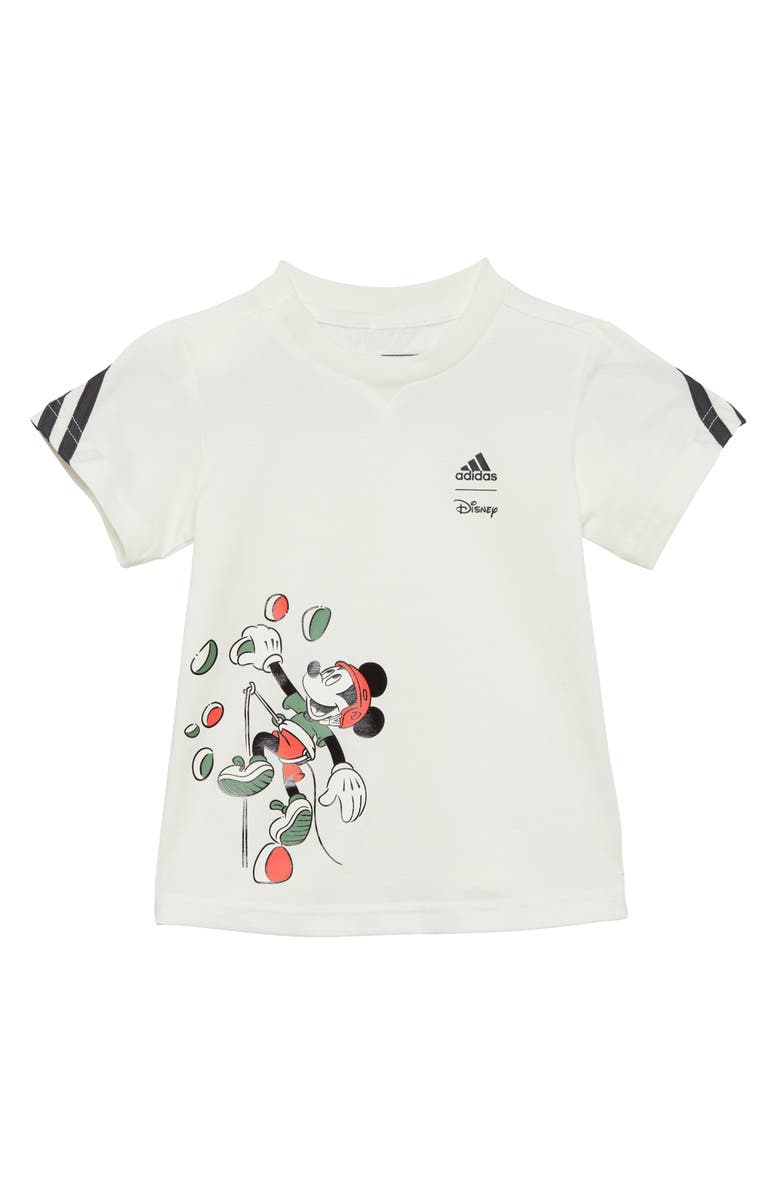 adidas x Disney Kids' Mickey Mouse Cotton T-Shirt, Main, color, 