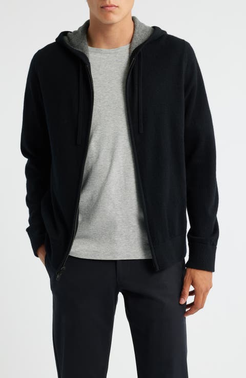 Cashmere Zip Hoodie Sweater