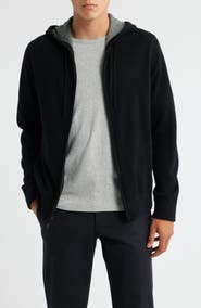 Vince Cashmere Zip Hoodie Sweater