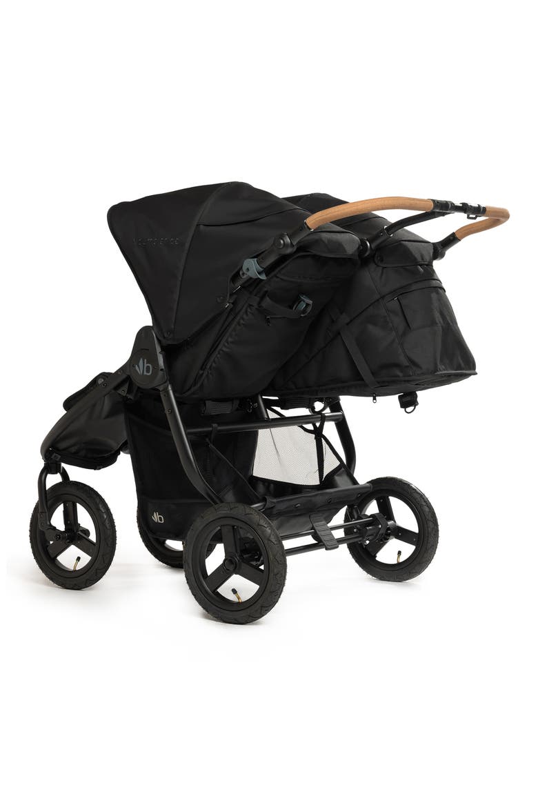 Indie Twin Double Stroller, Alternate, color, BLACK