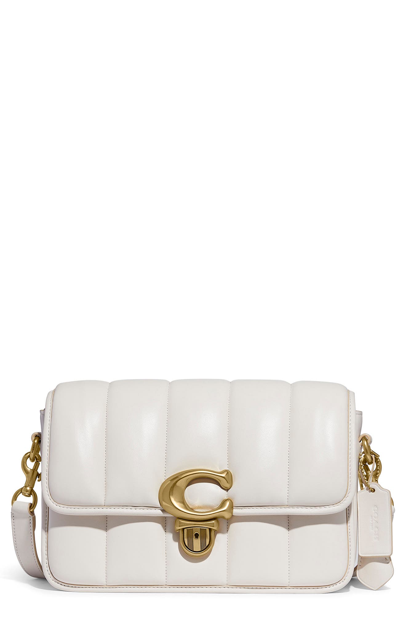 COACH Quilted Studio Leather Shoulder Bag, Main, color, 