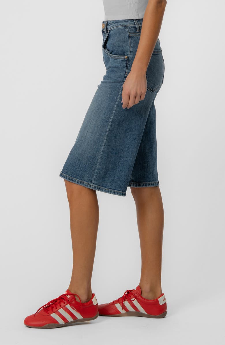 KUT from the Kloth Mandy High Waist Denim Bermuda Shorts, Alternate, color, Miracle