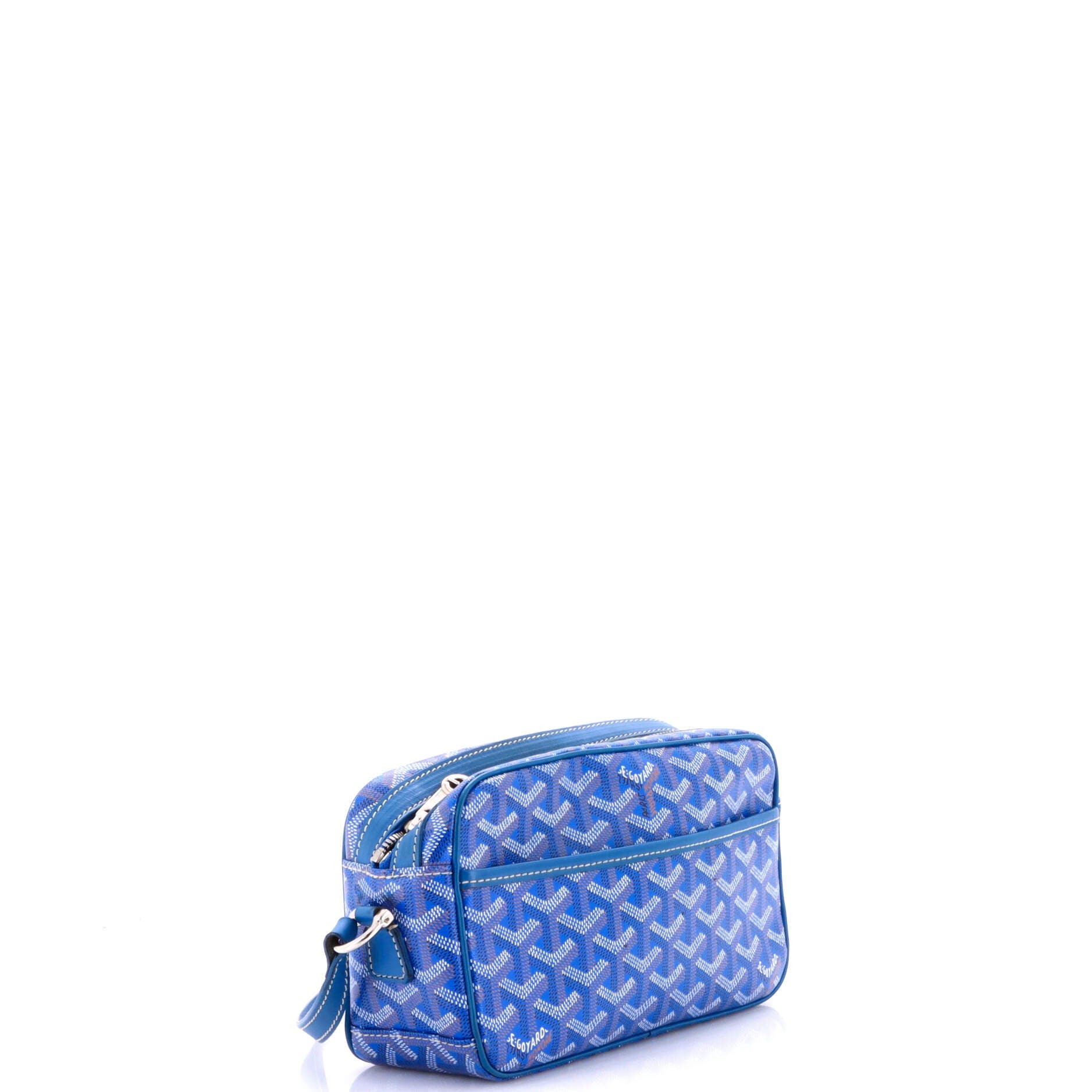 Pre-Owned Goyard Cap Vert Bag Coated Canvas, Alternate, color, Blue