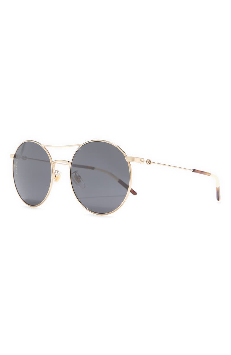 Gucci 56mm Round Sunglasses, Alternate, color,