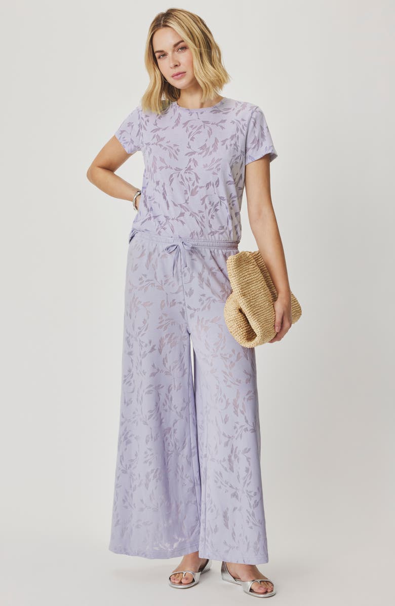 Splendid Air Burnout Drawstring Pants, Alternate, color, Lavender Purple