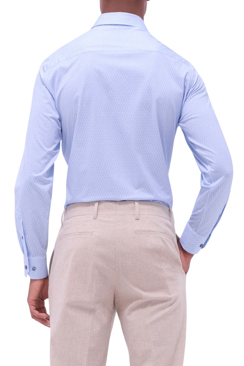 James OoohCotton® Geo Print Button-Up Shirt, Alternate, color, AIR BLUE