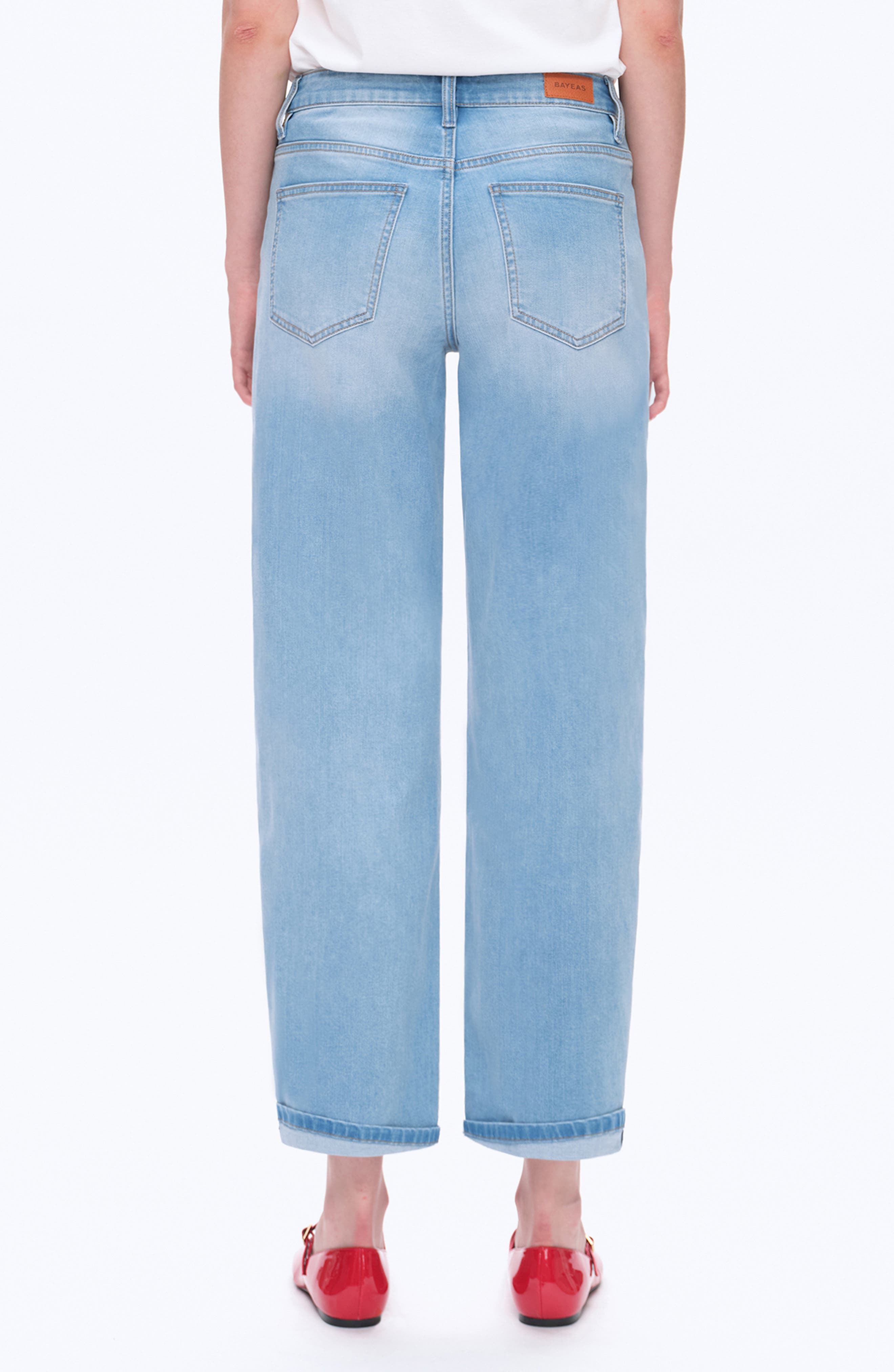 Cuffed Mid Rise Barrel Jeans - image 2