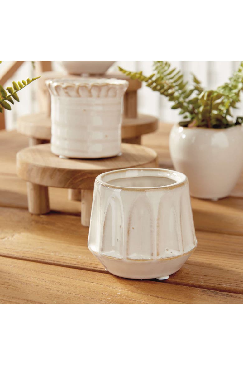 Dezie Mini Pots Set Of 6, Alternate, color, Off-White