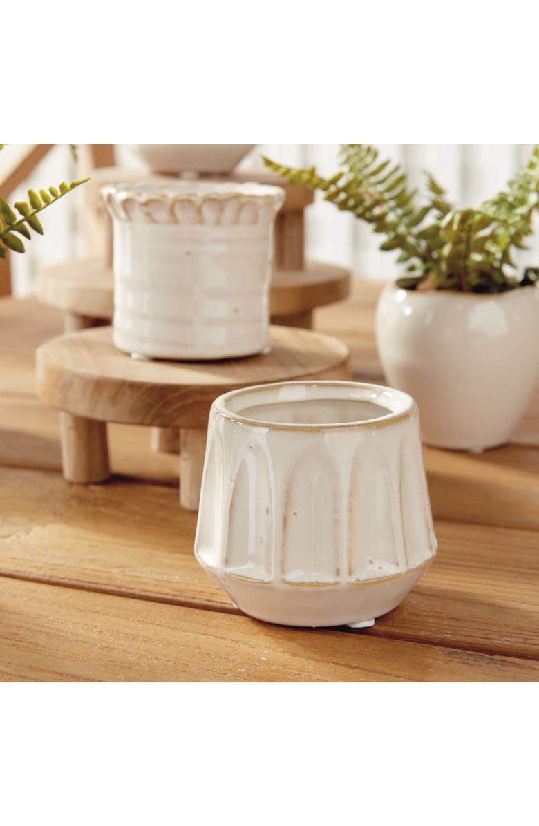 Napa Home & Garden Dezie Mini Pots Set Of 6, Alternate, color, Off-White