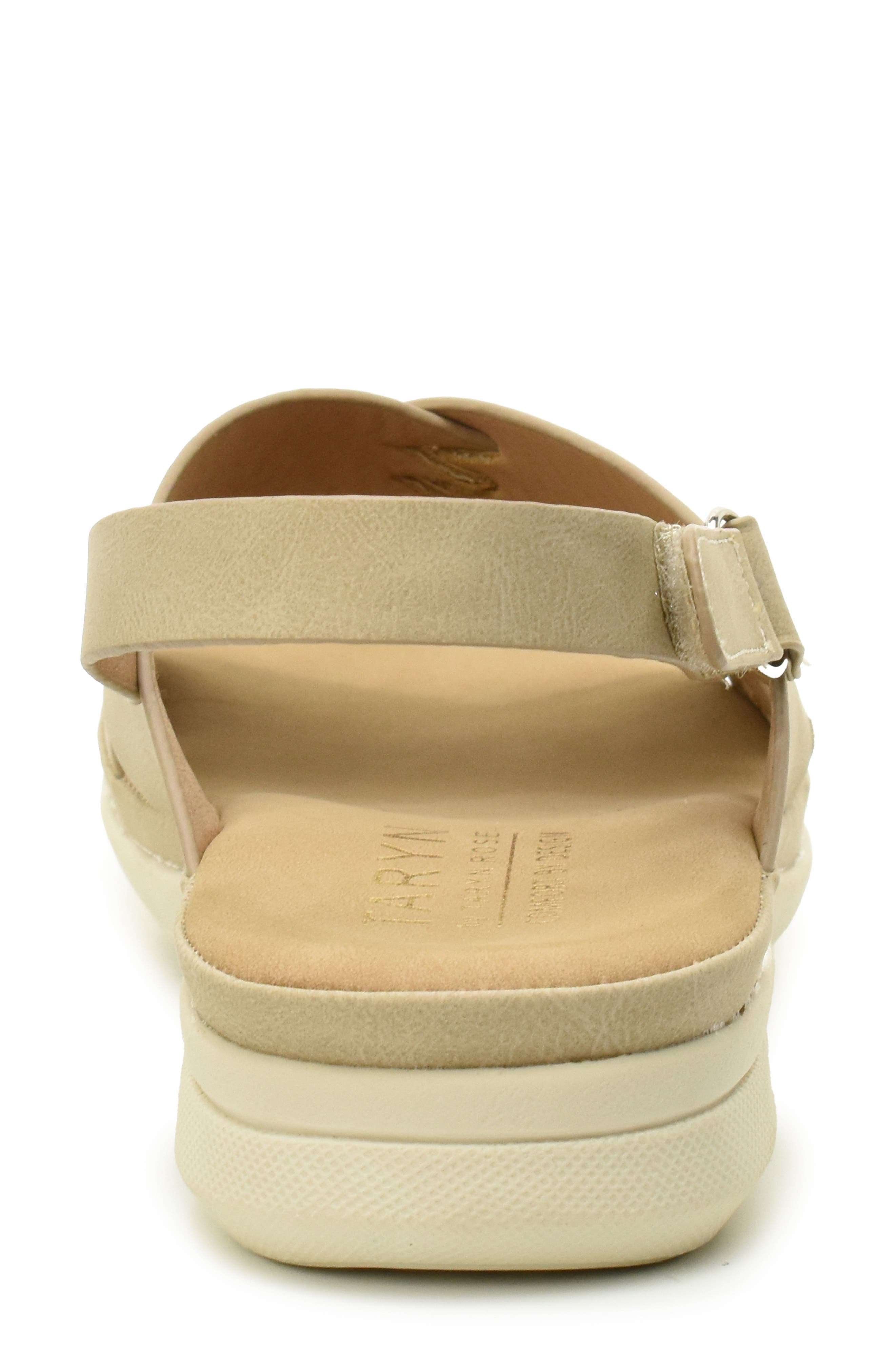 Taryn Rose Woven Slingback Sandal, Alternate, color, Taupe