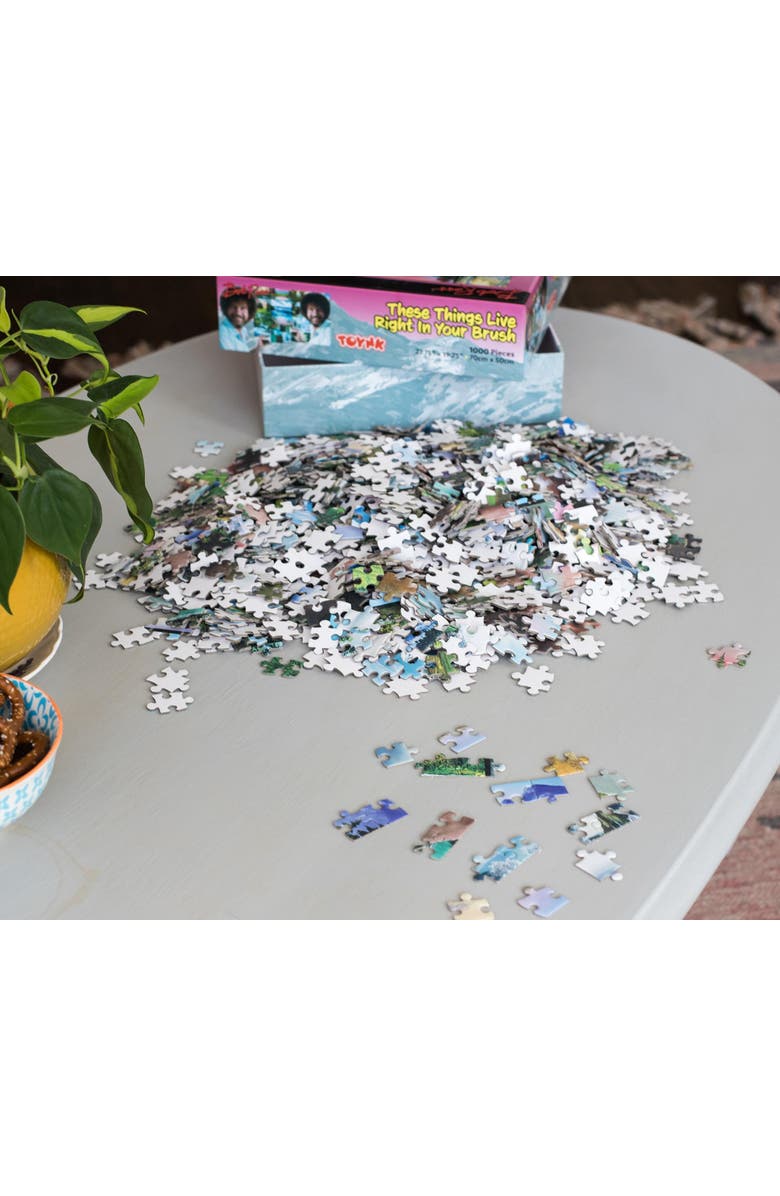 Bob Ross These Things Live Right In Your Brush 1000 Piece Jigsaw Puzzle, Alternate, color, Multi-Colored