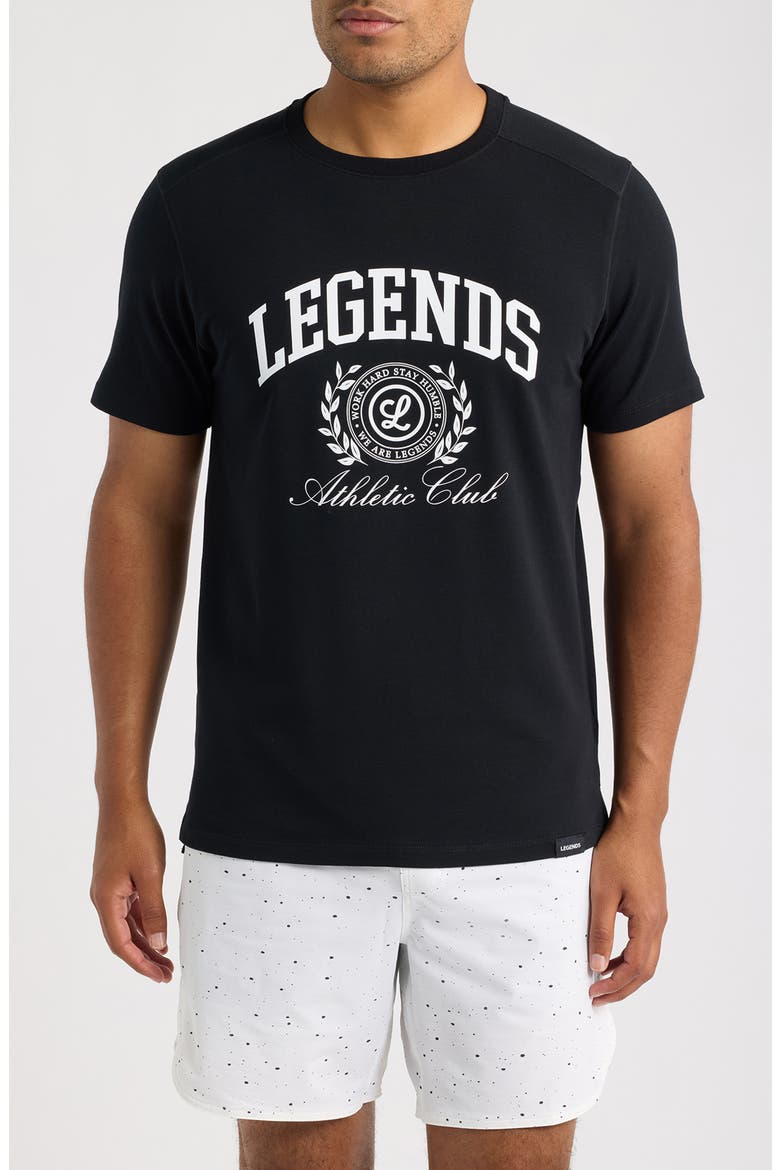 Aviation Varsity Crest Graphic T-Shirt, Main, color, BLACK