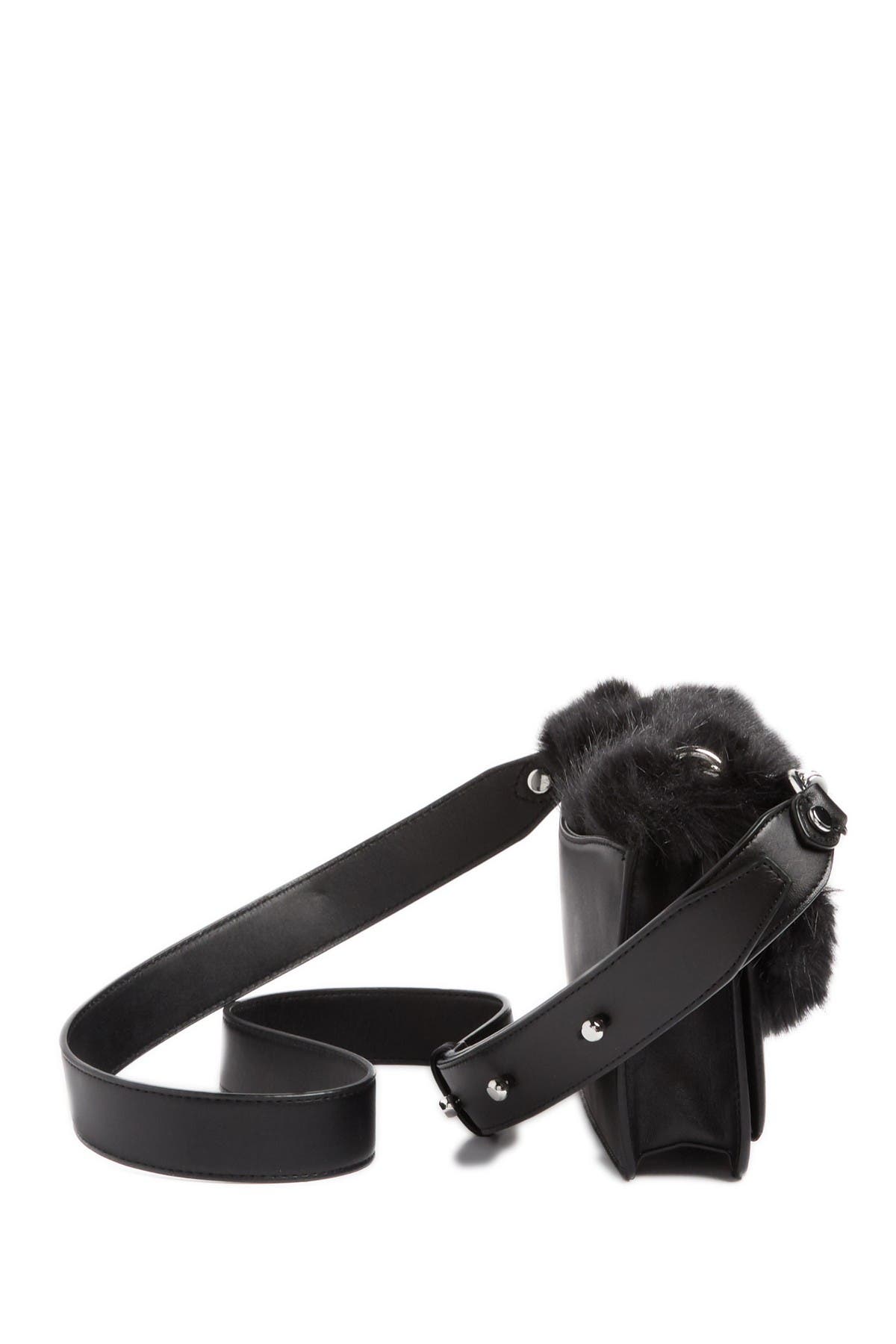 Rebecca Minkoff Faux Fur Jean Crossbody Bag, Alternate, color, 