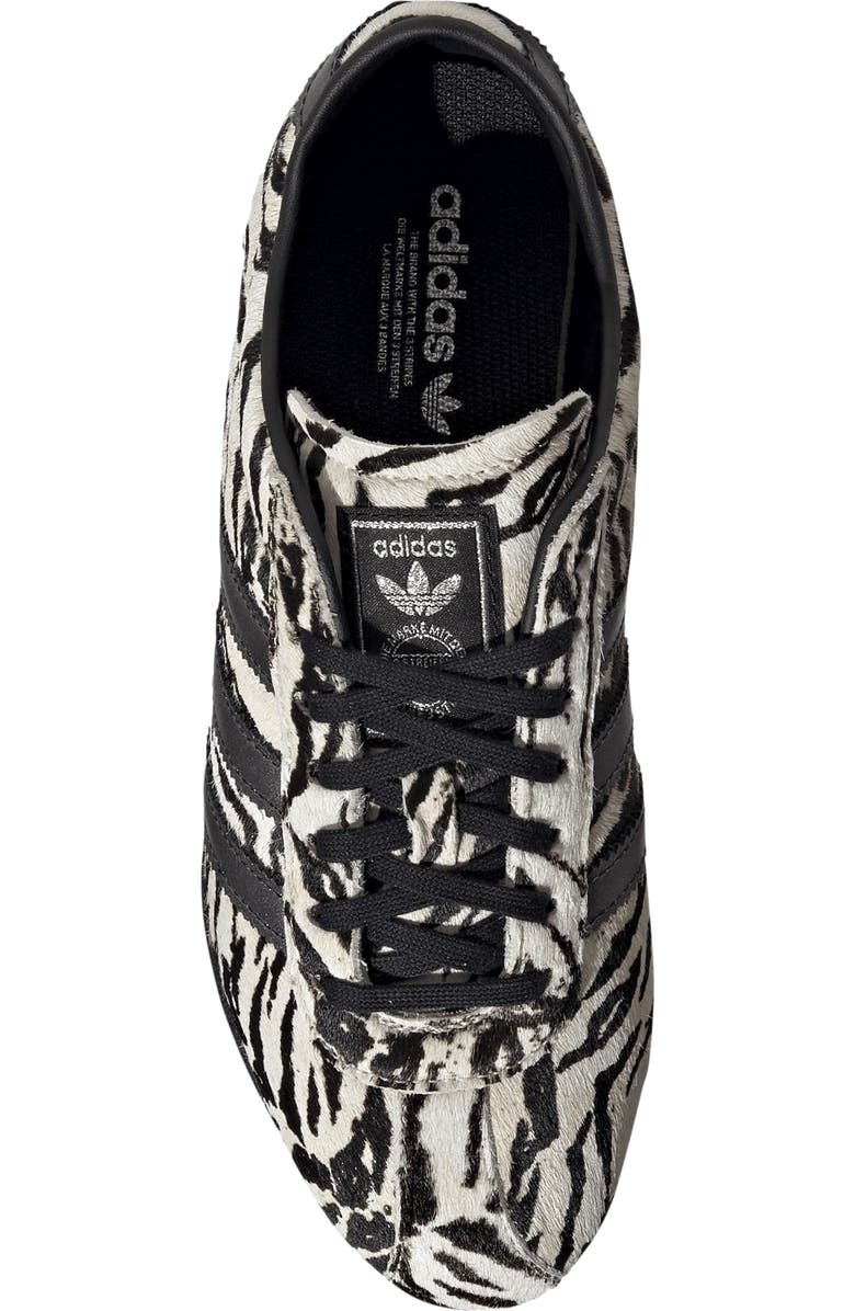 adidas Tokyo Low Top Sneaker, Alternate, color, Off White/ Black Faux Hair