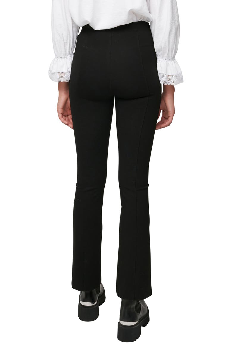 maje Pome Flare Leggings, Alternate, color, Black