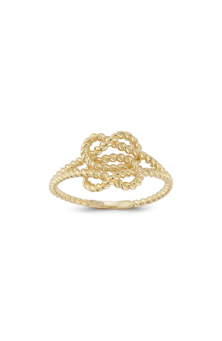 Ember Fine Jewelry 14K Gold Knot Ring, Main, color, 
