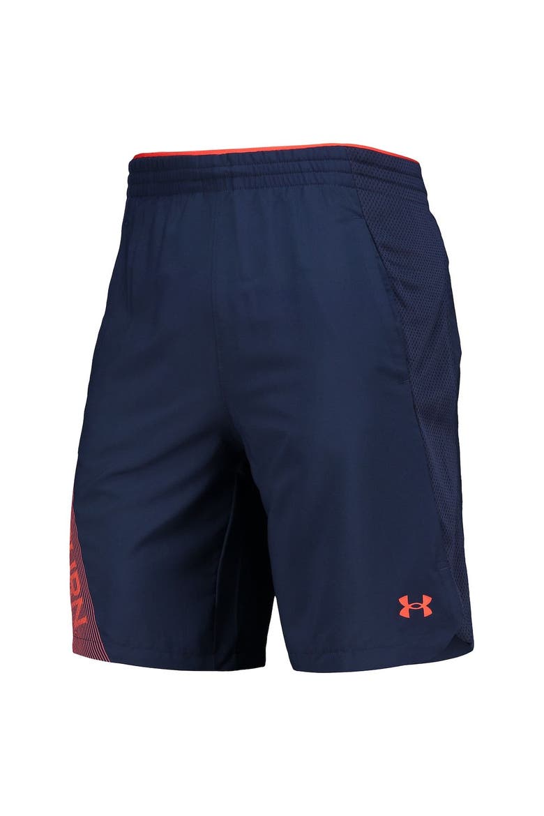 Men's Under Armour Navy Auburn Tigers 2021 Sideline Woven Shorts, Alternate, color, Navy