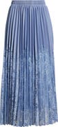 NIKKI LUND Sigrid Mixed Media Pleated Skirt