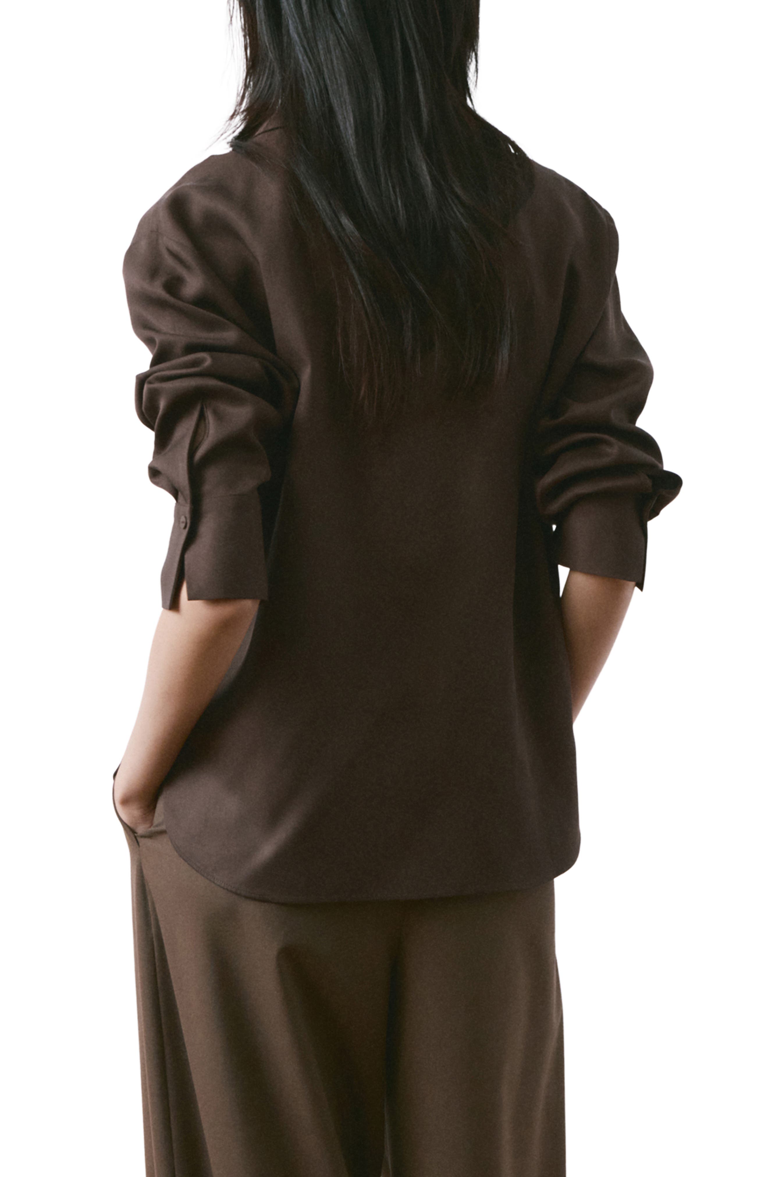 Straight Button-Up Shirt - image 2
