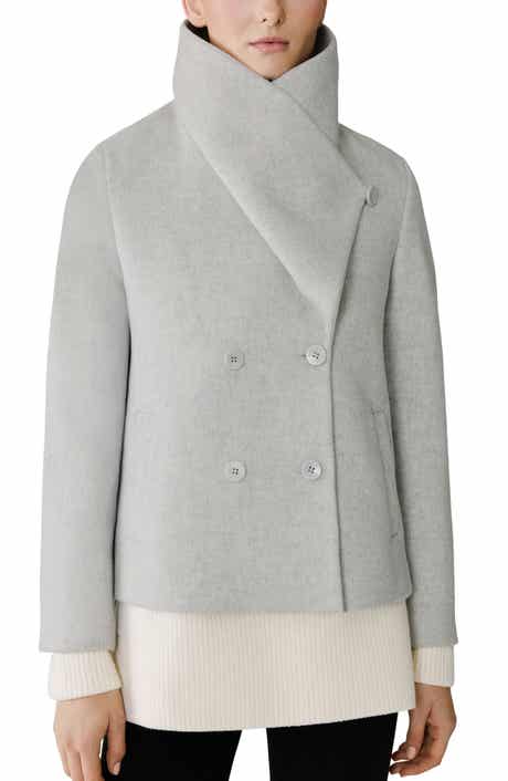 Soia & Kyo Tala Double Breasted Wool Blend Coat