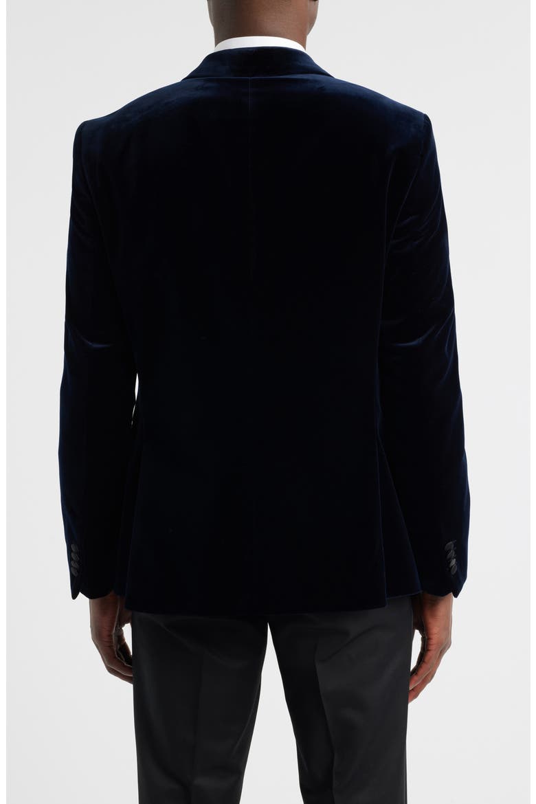 Hutson Cotton Velvet Dinner Jacket, Alternate, color, DARK BLUE