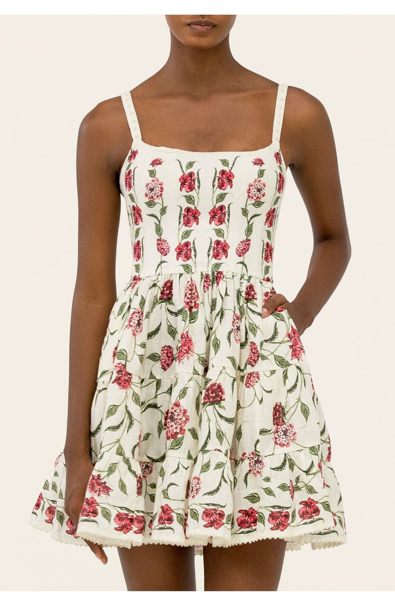 Agua by Agua Bendita Granadilla Quebrada Mini Dress, Alternate, color, Multi